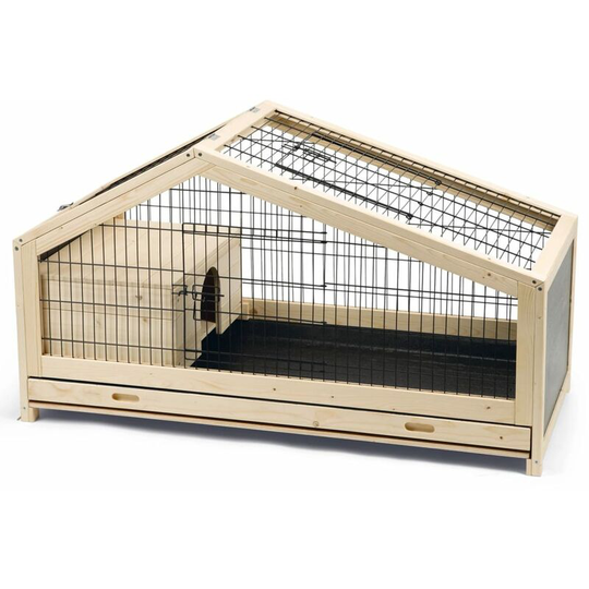 Beeztees - Indoor Rabbit Cage Mex Wood 116x54x65.4 cm Beige