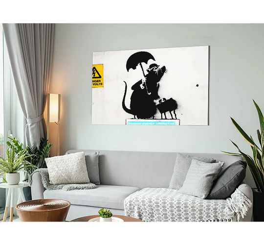 Electrical Rat - Unframed Graphic Art on Metal