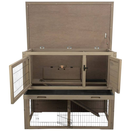 Trixie - Outdoor Hutch for Small Animal 116x97x63 cm Grey-Green Green