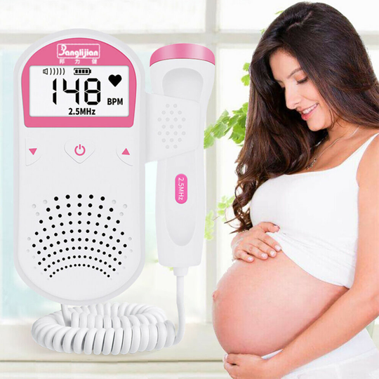 Baby Ultrasonic Fetal Doppler Prenatal Heart Rate Heartbeat Monitor Pregnant