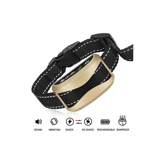 Bark Collar, [2018 Upgrade Version] Barkless Dog Collars Upgrade 7 Sensitivity, usb Rechargeable Waterproof Dog Training Collar with Vibration and