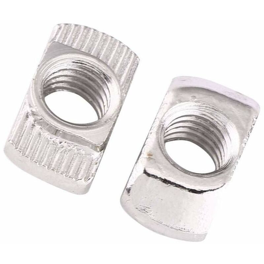 50Pcs T-slot for Aluminum Profile, Zinc Plated Carbon Steel Fastener for Hammer Head Nut(EU30-M3*15.5*8)
