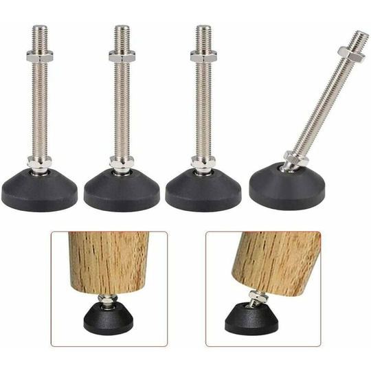 4pcs 50*M8 Leveling Feet, Adjustable Furniture Feet, Artificial Foundation Stainless Steel Furniture Feet, Adjustable Direction, Adjusting Pin,