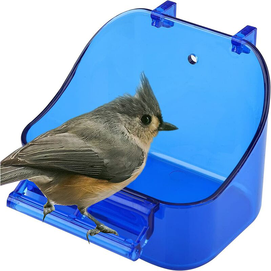 Hanging Bird Bath, Shower Cage Cleaning Bird Bath Cage Bird Bath Box Bird Bath Parrot Bird Box Bath Box For Small Bird Blue