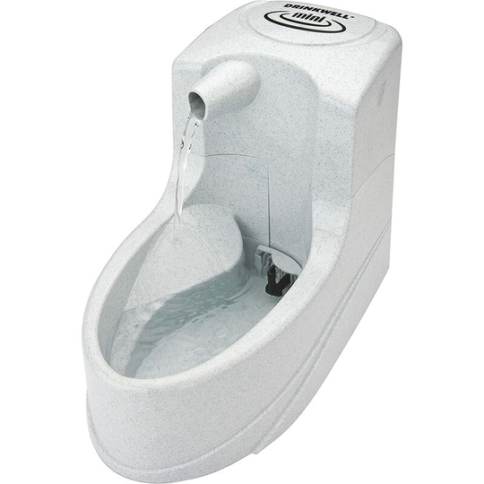 Modou - Drinkwell Mini 1.2L Small Water Fountain for Cats and Small Dogs - Waterfall Spray, Silent - Activated Carbon Filter - Ideal for Cats or