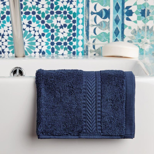 Mitre Essentials - Nova Face Cloth Navy Pack of 10 - HB630