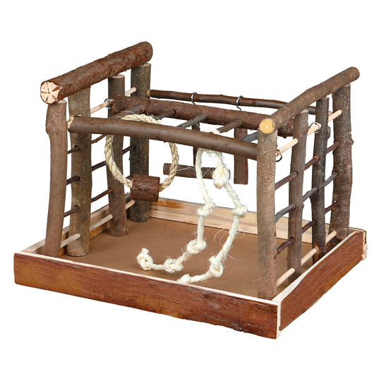 Trixie Natural Living Playground for Parakeets - Dimensions: 35 x 29 x 25 cm (L x W x H)