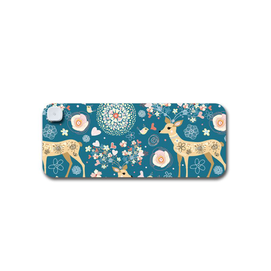 Mouse Pad with Heating Function, Underhand Desk Mat, Heated Desk Mat, Large Mouse Pad, for Office/Home in Winter(Fawn, 33*80cm, 1 piece)