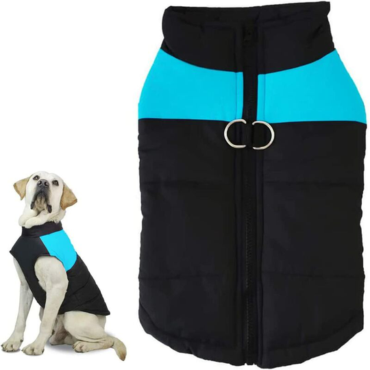 Dog Down Jacket, Dog Winter Coats Dog Clothes Pet Jacket Dog Vest Warm Dog Coats for Small Medium Dogs-M