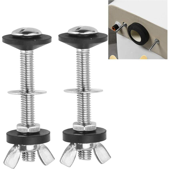 Readcly - 2 pcs Toilet Tank Bolt Kits Toilet Tank Fixing Flush Tank Bolts Bowl Tank Bolts Toilet Tank Fixing Kit