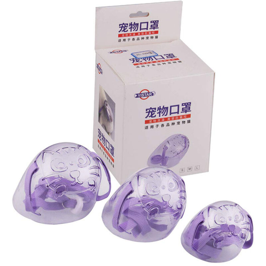3PCS Transparent Cat Face Mask Cat Muzzle Anti-Bite Anti-Called Cat Mouth Cover Dog Mask Dog Muzzle for All Cat and Pointed Mouth Dog