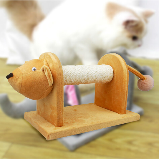 Cat Scratching Post Sisal-Covered Scratch Posts and Pads with Play Ball Durable Cat Scratcher Pole for Kittens and Cats,model:Brown
