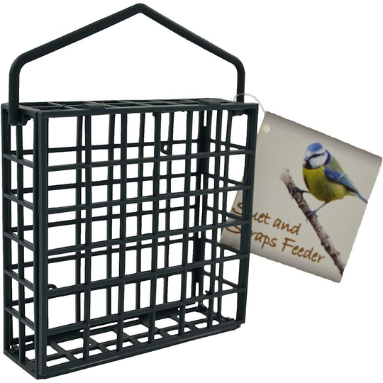 Cake and Scrap Plastic Wild Bird Feeder (One Size) (Green) - Green - Supa