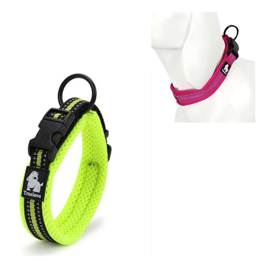 THSINDE Dog Collar, Classic Collar with Soft Breathable Mesh Padded for Small Dogs -green,L