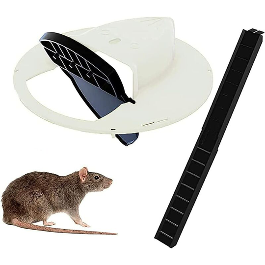 Groofoo - Bucket - Trap for Topies/Tops Slide Bucket - Tops Trap with Ladder, Self-Restoring Design - Mouse Trap Scale (Removable, White)