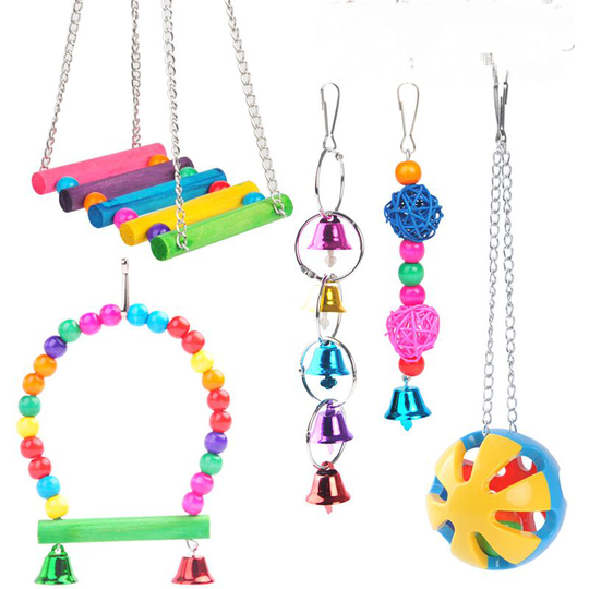 5pcs Bird Toy Parrot Chew Toy Set - Big Ball 5 Piece Set - Thsinde