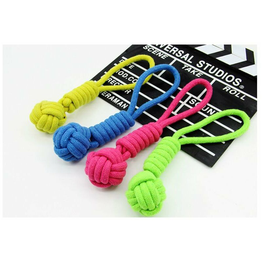 4 Pcs Chew Toy Ring Rope Knot Dog Teether for Dog Puppy