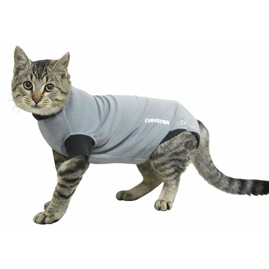 Buster Body Suit For Cats Black/Grey - Xxsmall - 273961