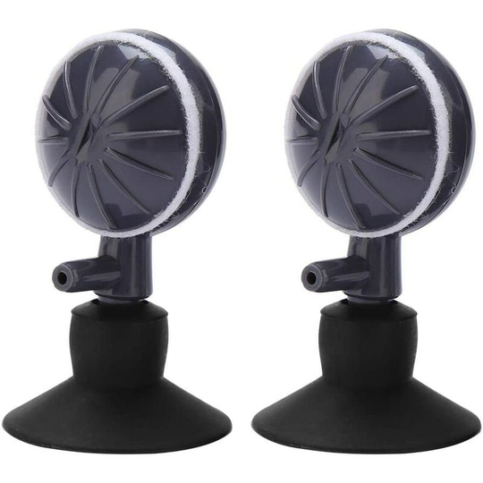 Tinor - 2 Pcs Air Bubble Stone Suction Cup Fish Tank Bubbler Adjustable Rotary Type Oxygen Diffuser for Aquariums Hydroponic Pump for Aquariums