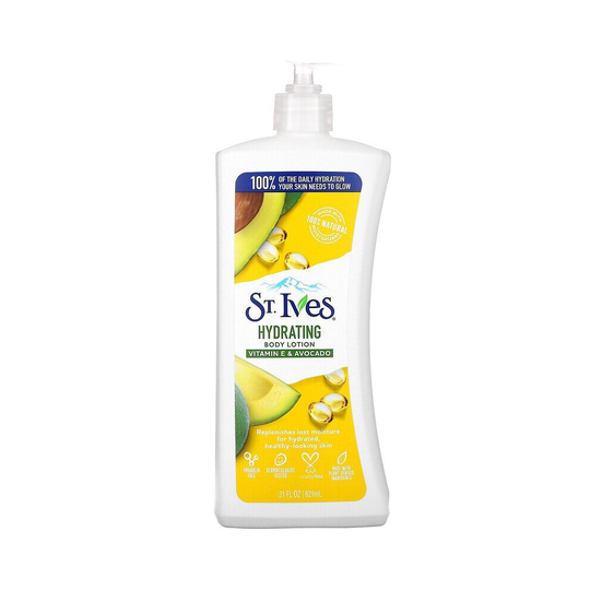 St. Ives, Hydrating Body Lotion, Vitamin E & Avocado