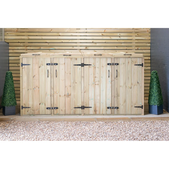 Sahale Wooden Quad Bin Store