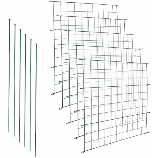 Bearsu - Fence Panel Pond Mesh Garden Fence Set