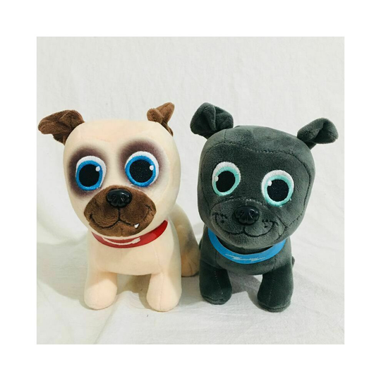 (Rolly) Soft Puppy Dog Pals Pet Stuffed Plush Bingo Rolly 18cm Doll Kids Xmas Gift Toy