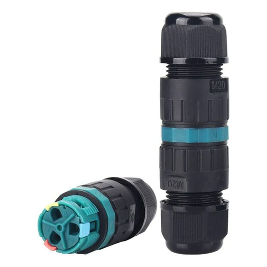 2 Pack Screwless IP68 Waterproof Connector with Quick Installation,Betterlife