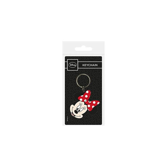 Disney Junior Minnie Mouse-Head Rubber Keychain, Multicoloured, 60 x 80 cm