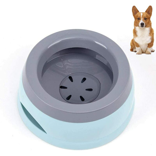 Pet Car Bowl, Anti Spill Dog Bowl, Drip Proof Dog Water Bowl, Blue Plastic Removable Portable Water Bowl, Floating Bowl, for Estate, Car, or Balcony,