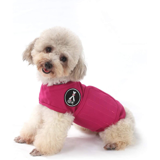 (Rose red, XS) Dog Anxiety Relief Coat,Lightweight Wrap Anxiety Jacket Shirt for Anxious Pets Keep Calming Comfort