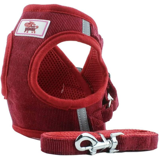 Litzee - Soft Training Vest Mesh Fabric Dog Vest Harness for Puppy, Cats, Small Animals PS042 (xs, Red)