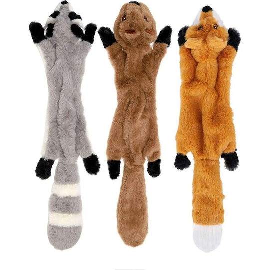 Pack Dogs Interactive Chew Toys Squeaky Dog Toys Plush Toys for Small Medium Dogs