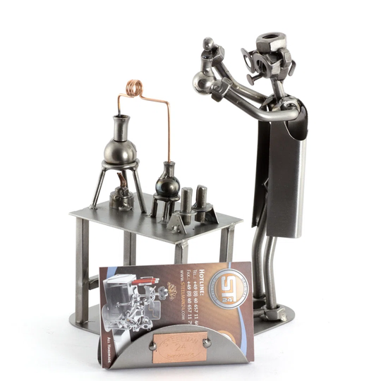 Chemist Screw Man Place Card Holder