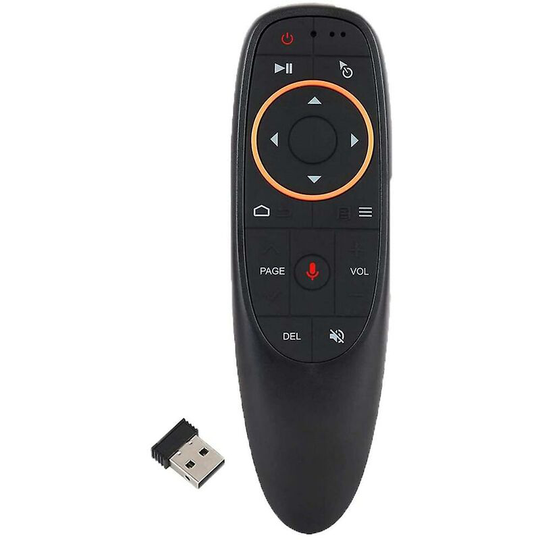 G10s 2.4g Air Mouse Smart Tvs -with Ir Learning And Voice Switch- Black