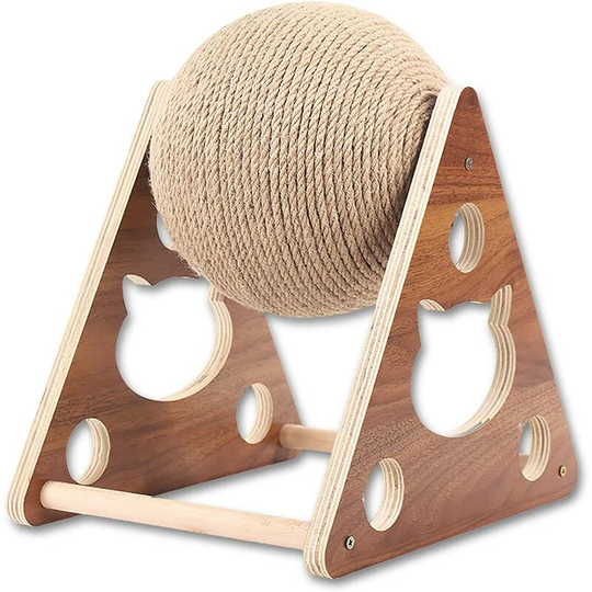 Cat Toy, Pet Toy with Natural Sisal Ball, Cat Claw Scratcher for Indoor Cats, Kitten Climbing Post for Play Rest(S)