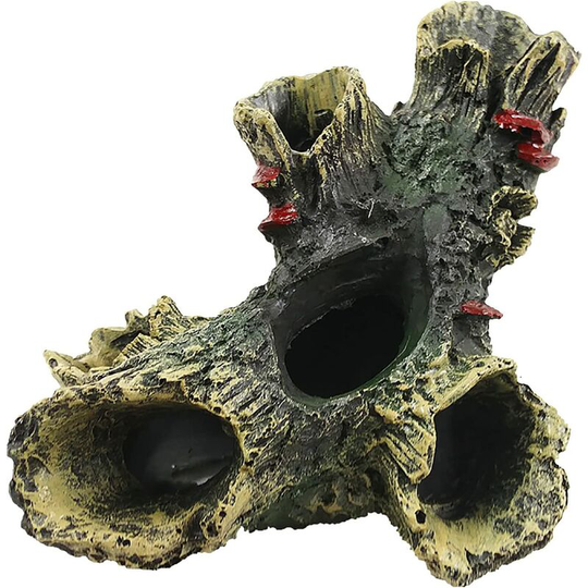 Dasfie Resin Aquarium Decoration, Resin Tree Trunk, Resin Cave, Underwater Decoration, Tree Trunk for Aquarium, Small Fish Hideout