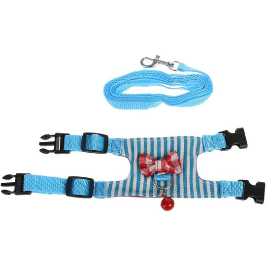 Modou - Hamster Rabbit Harness Leash Set for Guinea Pig Ferret Pet Chest Strap 2 Medium