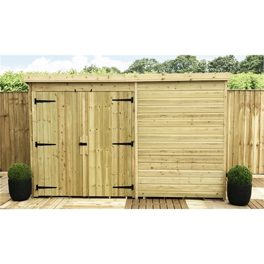 Suvak 10 ft. W x 7 ft. D Solid Wood Garden Shed