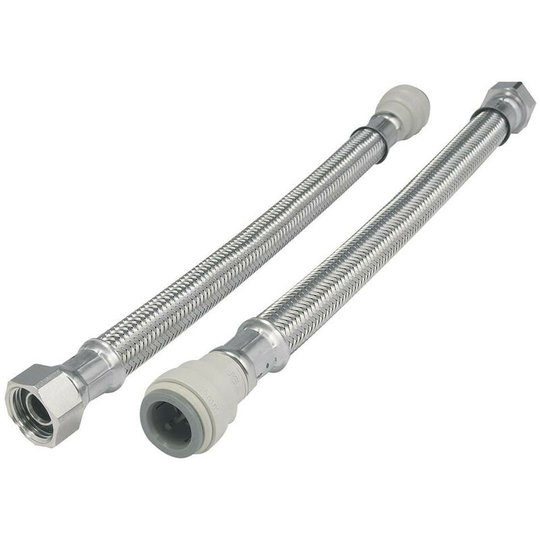John Guest Speedfit - Speedfit 22mm x 3/4'' 500mm Union Nut Braided Flexi Hose pk2 - n/a