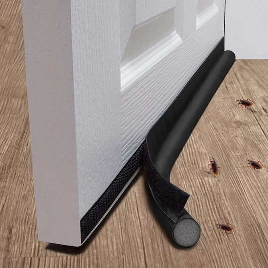 Denuotop - Anti Cold One-Sided Door Sweep, 96cm One-Sided Door Sill, Weather Stripping Door Seal Strip, One-Sided Anti-Cold Draft Excluder, Anti