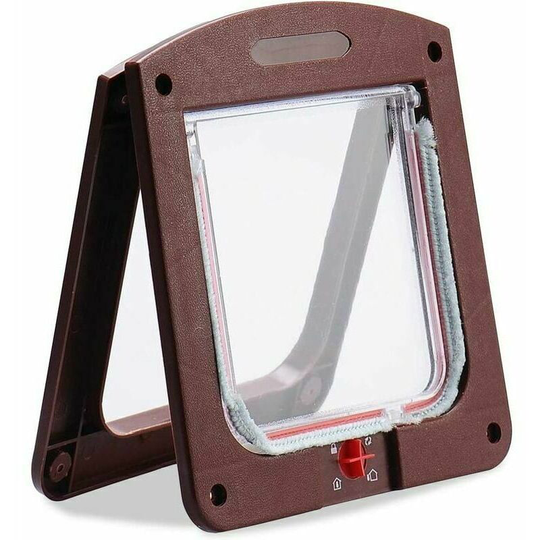 Catte pour chat dogs Small pussy door 4 -waylockable lockable easy to install
