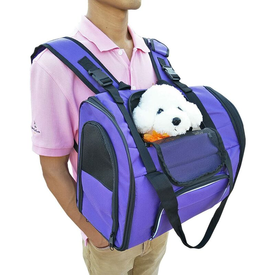 Air travel approved cat/dog backpack Front or back carry For outdoor/walking/hiking For pets weighing up to 4 kg