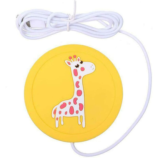 Osqi - usb Electric Coffee Mug Warmer for Office, Home, Yellow