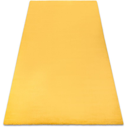 Rugsx - Carpet bunny gold imitation of rabbit fur yellow 120x170 cm
