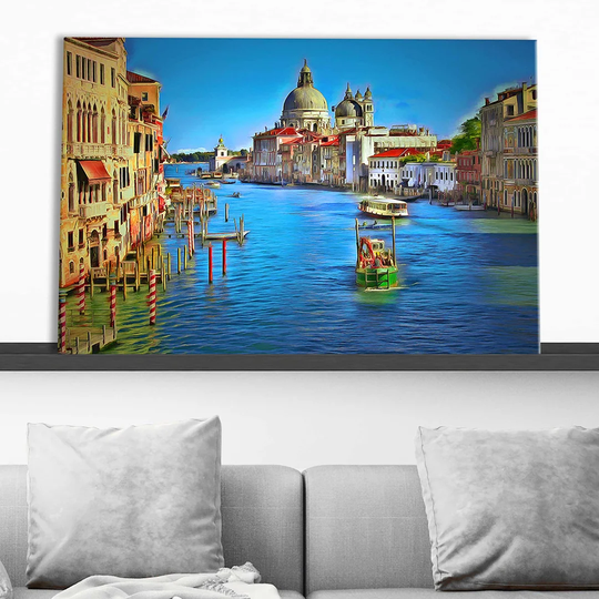 Venice Grand Canal by Yuri Malkov - Wrapped Canvas Painting Print