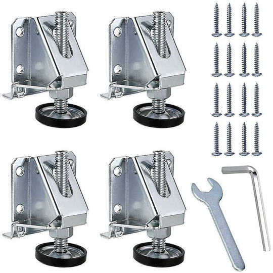 Pack Heavy Duty Furniture Leveling Legs Height Adjustable Hex Nuts For Furniture, Cabinets, Workbench