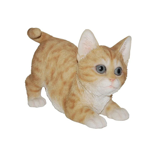 Leaping Kitten Resin Figurine