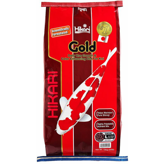 Hikari - 10kg Gold Floating Pellets For Koi And Pond Fish, Large