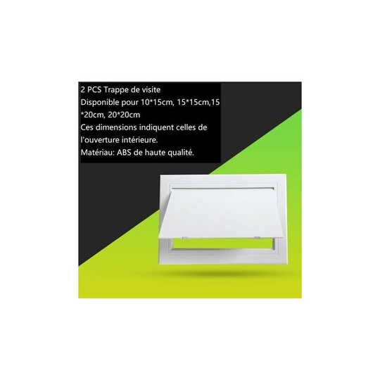 The access door adjustment shutter and high-quality white abs plastic door can be selected in size. 10x15cm